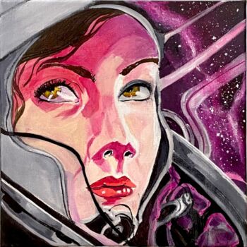 Painting titled "DÉTERMINATION" by Lana Dri, Original Artwork, Acrylic Mounted on Wood Stretcher frame