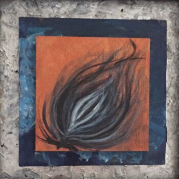 Malerei mit dem Titel "Sile na gig 3" von Elizabeth Hefty-Khoury, Original-Kunstwerk, Acryl Auf Karton montiert