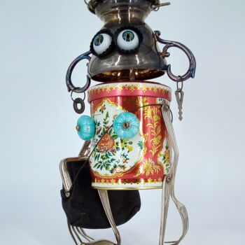 Sculpture titled "Miss x*lonely queen…" by Branimir Misic, Original Artwork, Metals