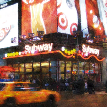 "NYC Taxi/XL large o…" başlıklı Dijital Sanat Javier Diaz tarafından, Orijinal sanat, Fotoşoplu fotoğrafçılık