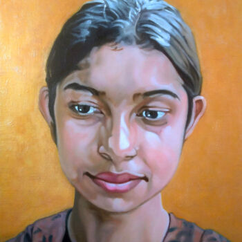 Peinture intitulée "Lakshmi #2" par Takuart, Œuvre d'art originale, Huile Monté sur Châssis en bois