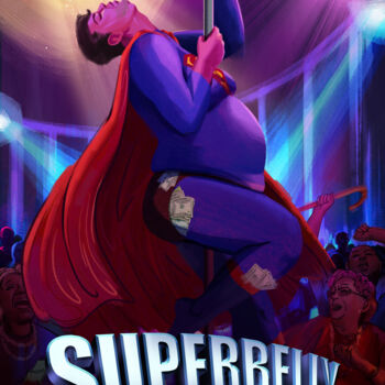 Artes digitais intitulada "Superbelly" por Jahow See (ParoPop), Obras de arte originais, Impressão digital