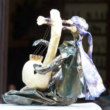 Sculpture intitulée "aaa, la musikaa!…" par Anne-Frédérique Ferret, Œuvre d'art originale