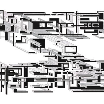 图画 标题为“Two Horizons” 由David Boyd, 原创艺术品, 铅笔