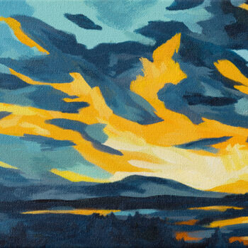 제목이 "After the Storm"인 미술작품 Beate Blume로, 원작, 아크릴