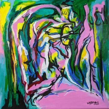 Peinture intitulée "Rendez vous Medical" par Wabyanko, Œuvre d'art originale, Acrylique Monté sur Châssis en bois