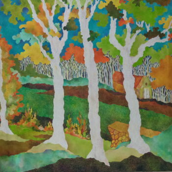 Painting titled "Solitude" by Chaitali Chatterjee, Original Artwork, Oil