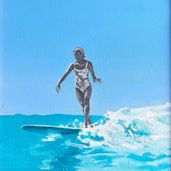 Peinture intitulée "Action" par Alexandra Beshko, Œuvre d'art originale, Huile Monté sur Châssis en bois