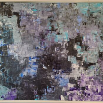 Malerei mit dem Titel "White Seven" von Dane Kidd, Original-Kunstwerk, Acryl Auf Keilrahmen aus Holz montiert
