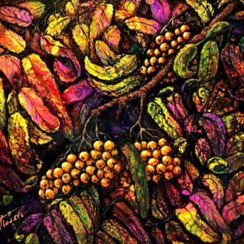 绘画 标题为“Autumn kaleidoscope” 由Irina & Alexey Polyakov, 原创艺术品, 丙烯