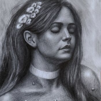Dessin intitulée "portrait of an aest…" par Vitaly.Arts, Œuvre d'art originale, Graphite