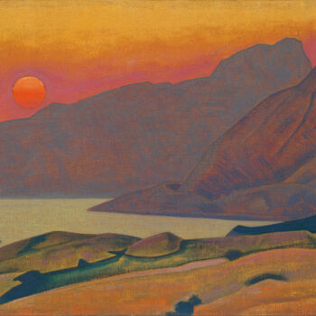 Painting titled "Monhegan, Maine" by Nicolas Roerich, Original Artwork, Oil