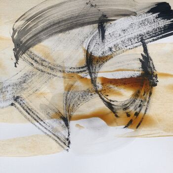 Peinture intitulée "Rock'n roll heart (…" par Isabelle Mignot, Œuvre d'art originale, Encre