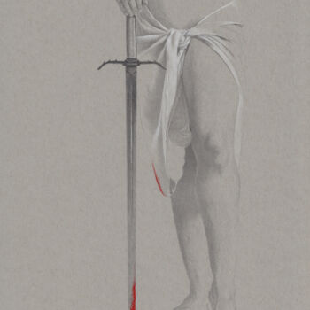 Tekening getiteld ""Rred Nr.12 or Salo…" door Walter Roos, Origineel Kunstwerk, Potlood