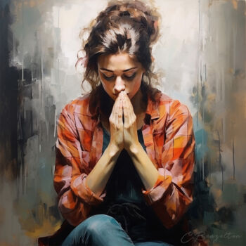 "Portraits of Prayer…" başlıklı Dijital Sanat Chris Brazelton tarafından, Orijinal sanat, Dijital baskı
