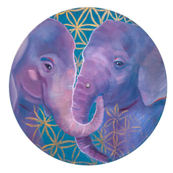 Pintura titulada "Unconditional love…" por Nastya Prairie, Obra de arte original, Oleo