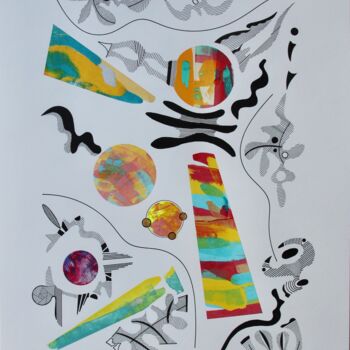 Painting titled "23 084 Envolées" by Pascal Cavalli, Original Artwork, Acrylic
