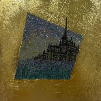 Schilderij getiteld "Château" door Zizane Yong, Origineel Kunstwerk, Acryl Gemonteerd op Karton