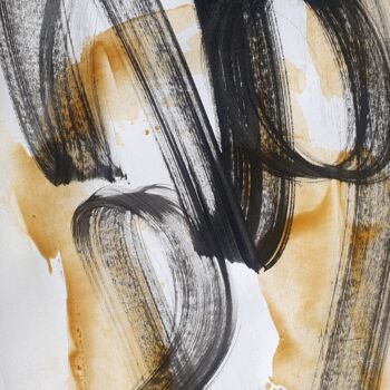 Peinture intitulée "Rock'n roll heart (…" par Isabelle Mignot, Œuvre d'art originale, Encre
