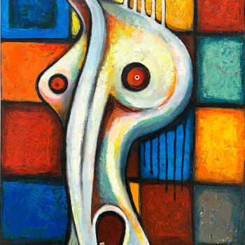 Painting titled "Hors" by Muraz Martirosyan, Original Artwork, Oil