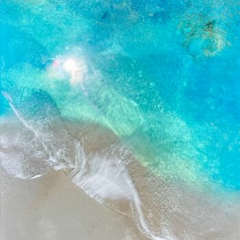 Malerei mit dem Titel "A drop in the ocean" von Ana Hefco, Original-Kunstwerk, Acryl Auf Keilrahmen aus Holz montiert