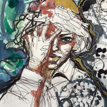 Malerei mit dem Titel "110" von Vladlena Dudchak, Original-Kunstwerk, Aquarell