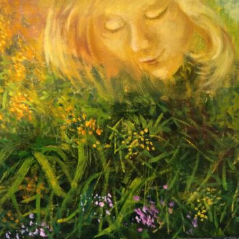 「Summer / Лето」というタイトルの絵画 Владимир Абаимовによって, オリジナルのアートワーク, オイル