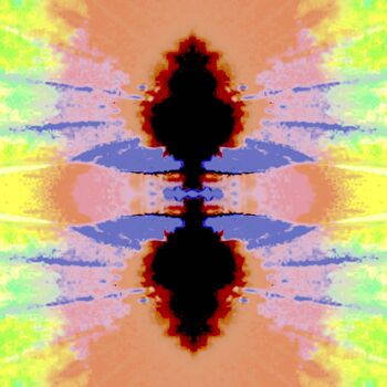 「Hibiscus 5x4」というタイトルの写真撮影 Ken Lernerによって, オリジナルのアートワーク, デジタル
