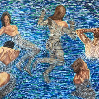 Peinture intitulée "Rain Over Me 3" par Hüseyin Ak, Œuvre d'art originale, Huile