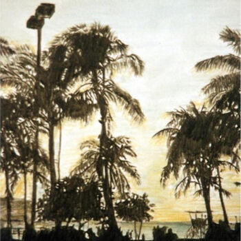 Drawing titled "Miami Beach Florida…" by Nick Skarvelakis, Original Artwork, Pencil