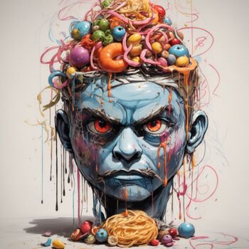 Artes digitais intitulada "The Hungry One" por Pako Benoit, Obras de arte originais, Imagem gerada por IA