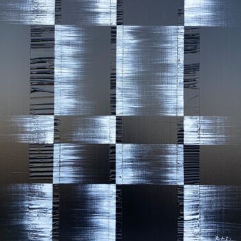 Painting titled "Evasions Nocturnes" by Pascal Brel, Original Artwork, Acrylic Mounted on Wood Stretcher frame