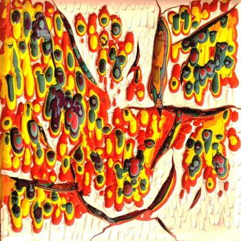Sculpture titled "Excavation 1A" by Julee Latimer, Original Artwork, Acrylic Mounted on Wood Panel
