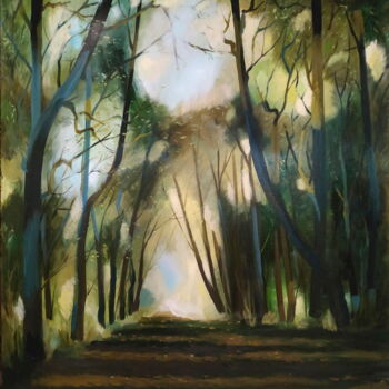 ""Old Alley"" başlıklı Tablo Vyacheslav Kostyuchenko tarafından, Orijinal sanat, Petrol