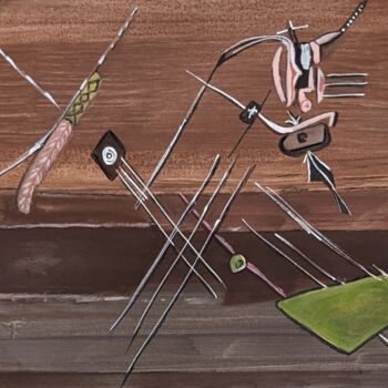 Peinture intitulée "RAYOS Y TORMENTAS" par Juan Luis Gandulfo, Œuvre d'art originale, Acrylique Monté sur Châssis en bois