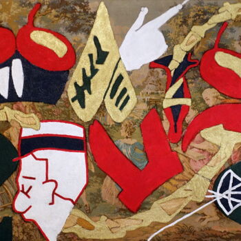 Peinture intitulée "Decomposition" par Xavier Debeerst, Œuvre d'art originale, Huile Monté sur Châssis en bois
