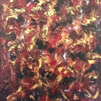 Peinture intitulée "Prométhée" par Renaud Angerville-Langlois, Œuvre d'art originale, Acrylique Monté sur Châssis en bois