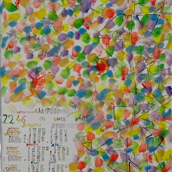Peinture intitulée "2246 B  Fragment de…" par Grégoire Koutsandréou, Œuvre d'art originale, Acrylique
