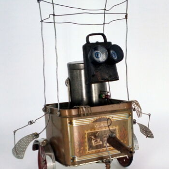 Sculpture titled "wall sculpture with…" by Branimir Misic, Original Artwork, Metals