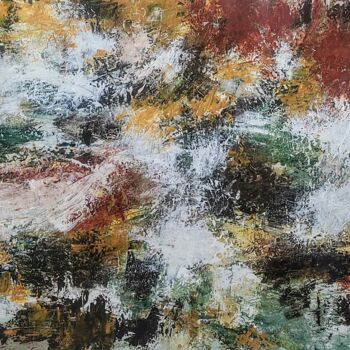 Schilderij getiteld "A Splash of Autumn…" door Alexandra Petropoulou, Origineel Kunstwerk, Acryl