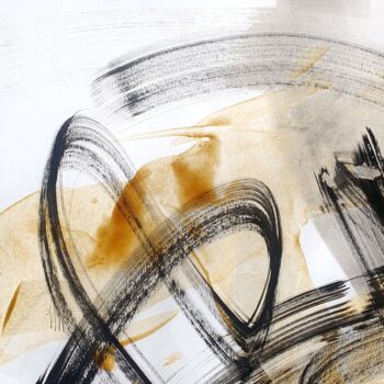 Peinture intitulée "Rock'n roll heart (…" par Isabelle Mignot, Œuvre d'art originale, Encre