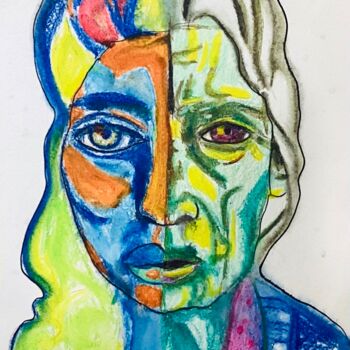 Dibujo titulada "56" por Vladlena Dudchak, Obra de arte original, Pigmentos