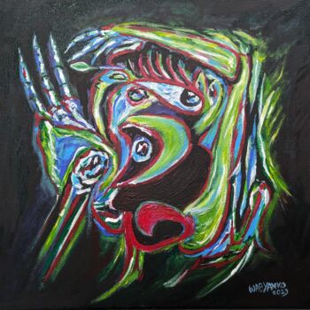 Peinture intitulée "Rendez vous Xray" par Wabyanko, Œuvre d'art originale, Acrylique Monté sur Châssis en bois