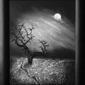 Peinture intitulée "Loneliness. Origina…" par Olga Pavlova, Œuvre d'art originale, Acrylique