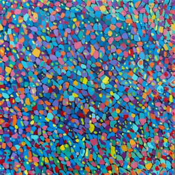 Painting titled "Exiguum 2" by Gleb Skubachevsky, Original Artwork, Acrylic Mounted on Wood Stretcher frame