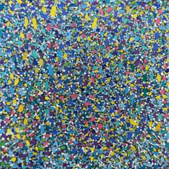 Painting titled "Exiguum 3" by Gleb Skubachevsky, Original Artwork, Acrylic Mounted on Wood Stretcher frame