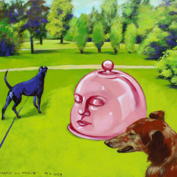绘画 标题为“Śniadanie na trawie” 由Małgorzata Łodygowska, 原创艺术品, 丙烯 安装在木质担架架上