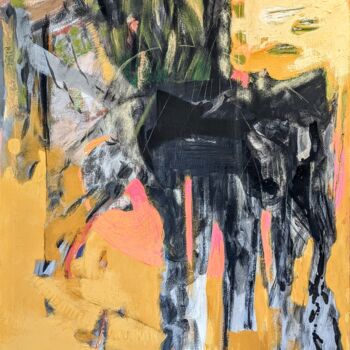 "Tempera sur toile" başlıklı Tablo Frédéric Vauge tarafından, Orijinal sanat, Zamklı boya Ahşap Sedye çerçevesi üzerine mont…