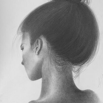 "Интересная леди" başlıklı Resim Aia Artist tarafından, Orijinal sanat, Grafit