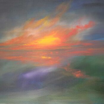 Malerei mit dem Titel "Whispers of the See" von Sophia Kühn, Original-Kunstwerk, Acryl